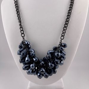 Simply Vera Wang Crystal Beaded Cluster Style Bib Statement Necklace